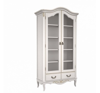 Шкаф двухдверный книжный Прованс (Ivory)